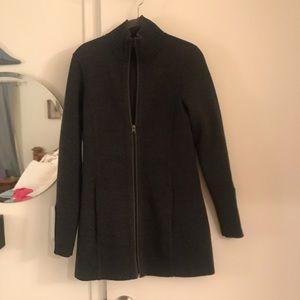Charcoal zip cardigan